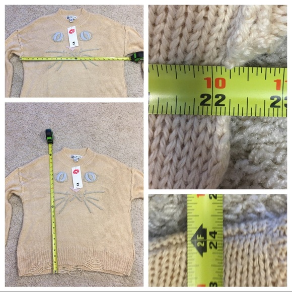 NWT! Rare! Wildfox Whiskers Sweater - Picture 7 of 7
